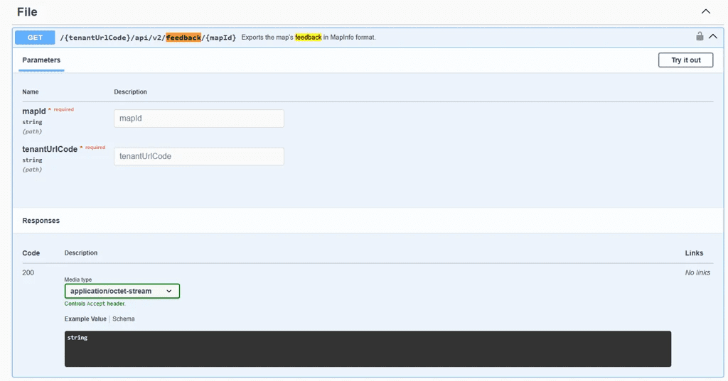 Screenshot showing image in CartoVista when collect feedback from the public using the feedback tool