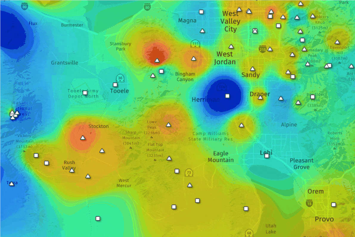FERC Order 2023 compliant heatmap with MW injection simulation