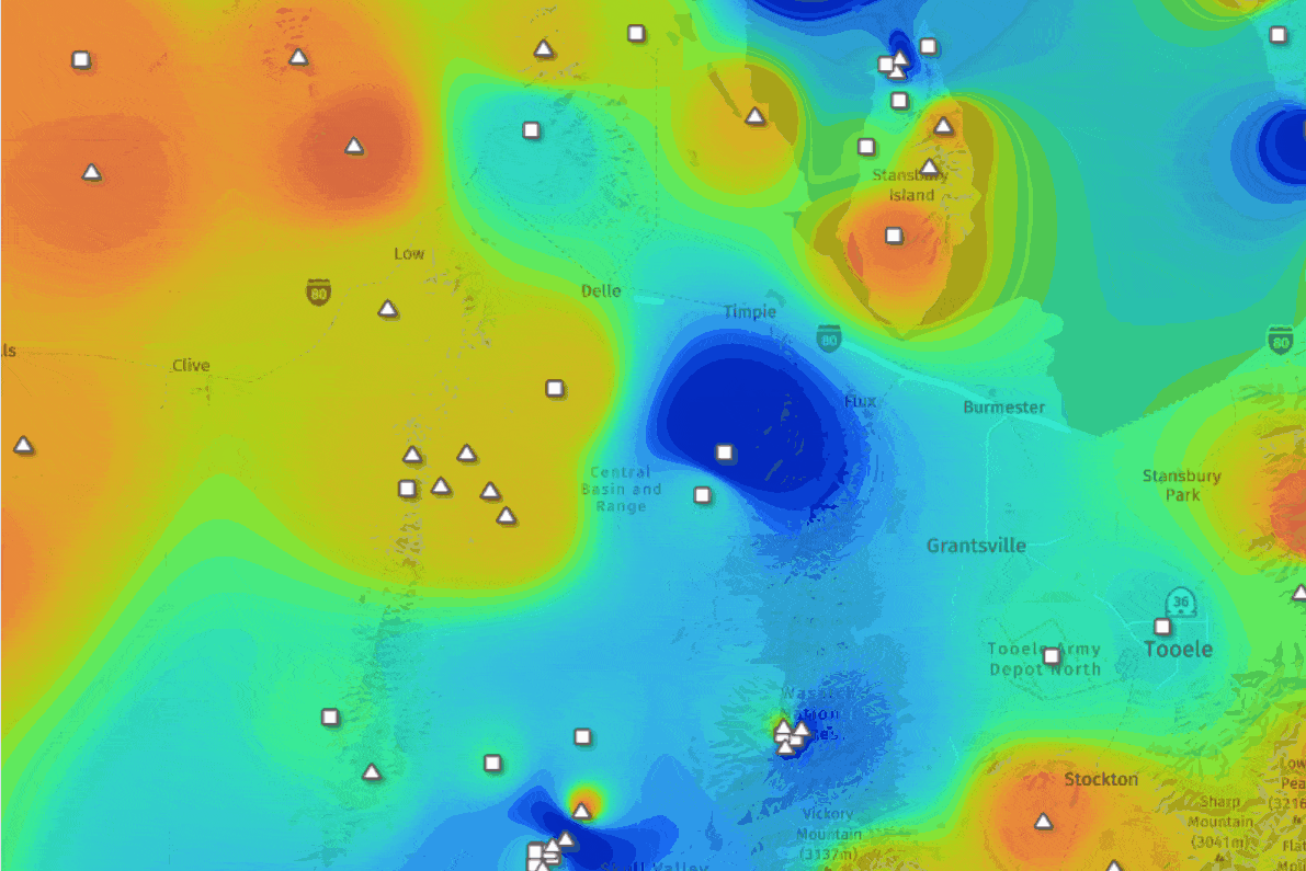 POI analysis table and heatmap in CartoVista