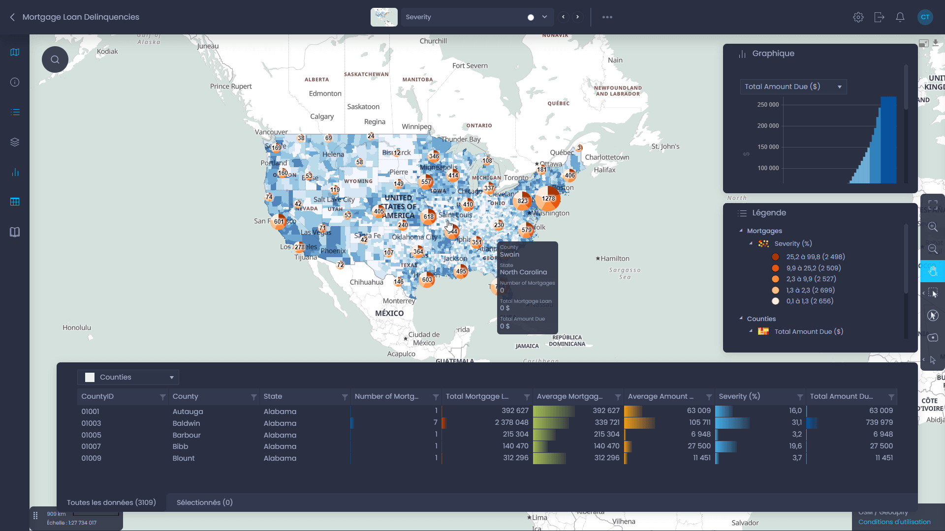 What you can do in CartoVista map interface - CartoVista platform capabilities