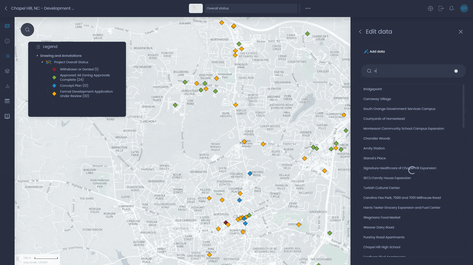 Data Management - interactive map demo in CartoVista