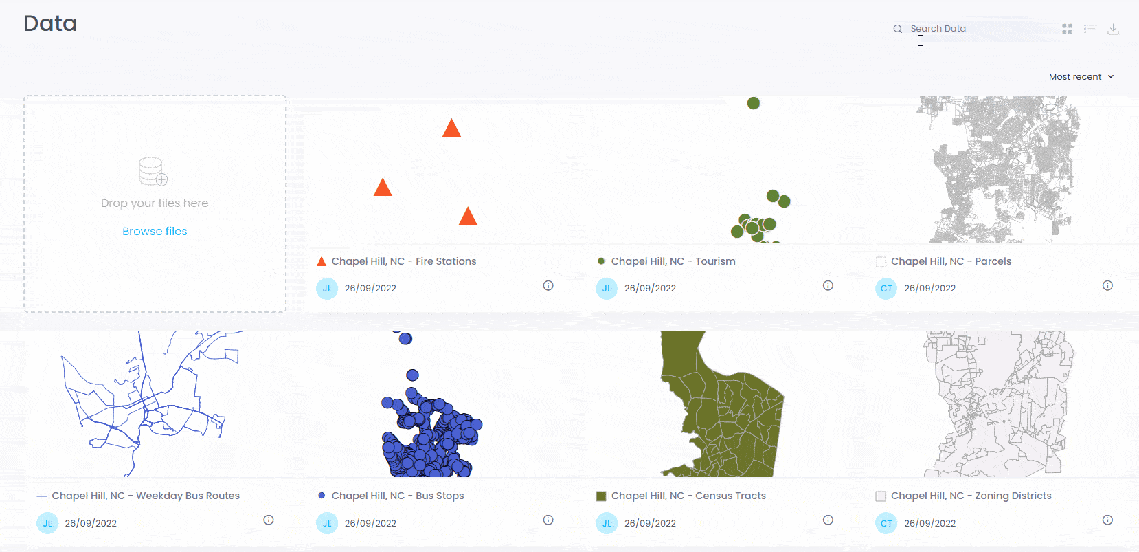 Open Data - interactive map demo in CartoVista