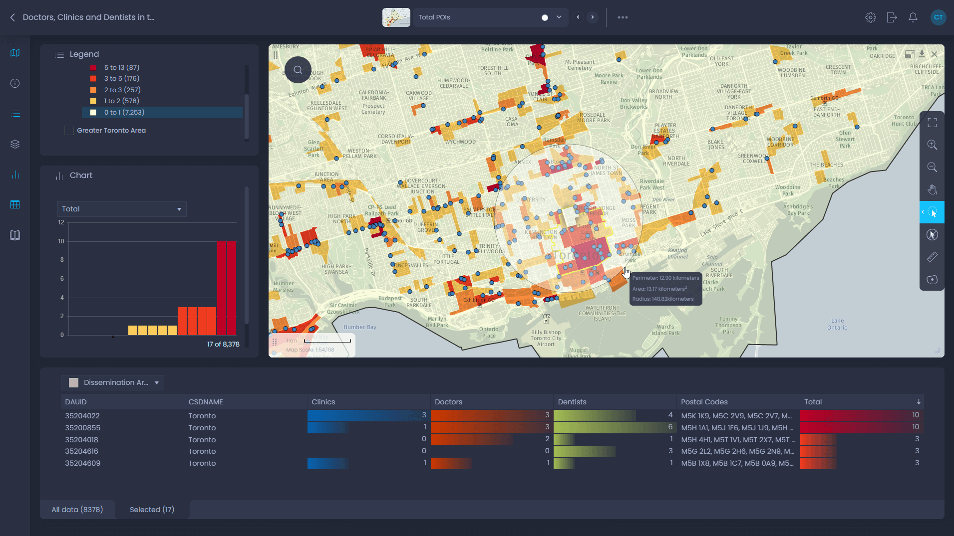 Que pouvez-vous faire dans l'interface cartographique de CartoVista ? - CartoVista platform capabilities