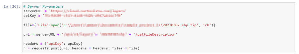 python script API parameters